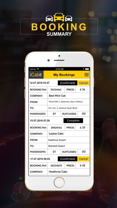 Screenshot #3 pour iCabit - Compare and Book Local Cab in London