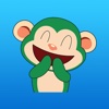 Kino The Funny Green Monkey Sticker