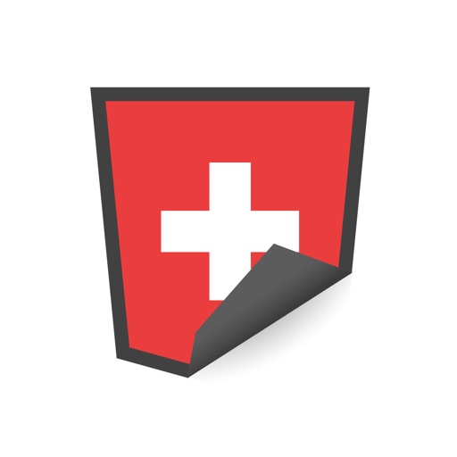 Swiss Flags Stickers