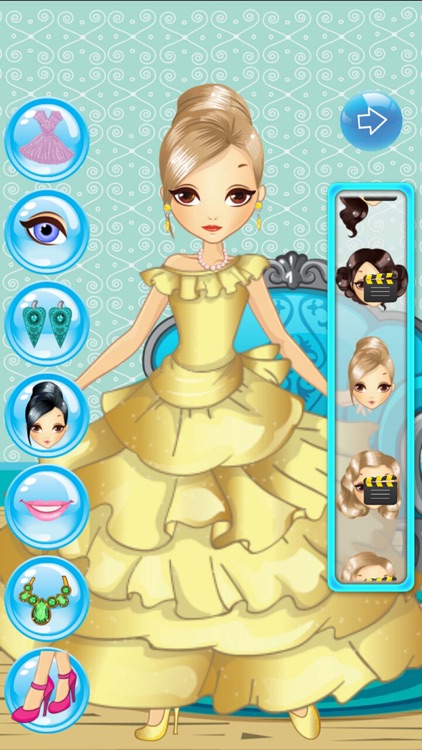 Princess Girls Dress up and Make up Makeover Game