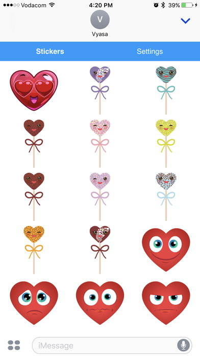 How to cancel & delete Heart Emoji - Love Emoticon Stickers for Texting from iphone & ipad 3