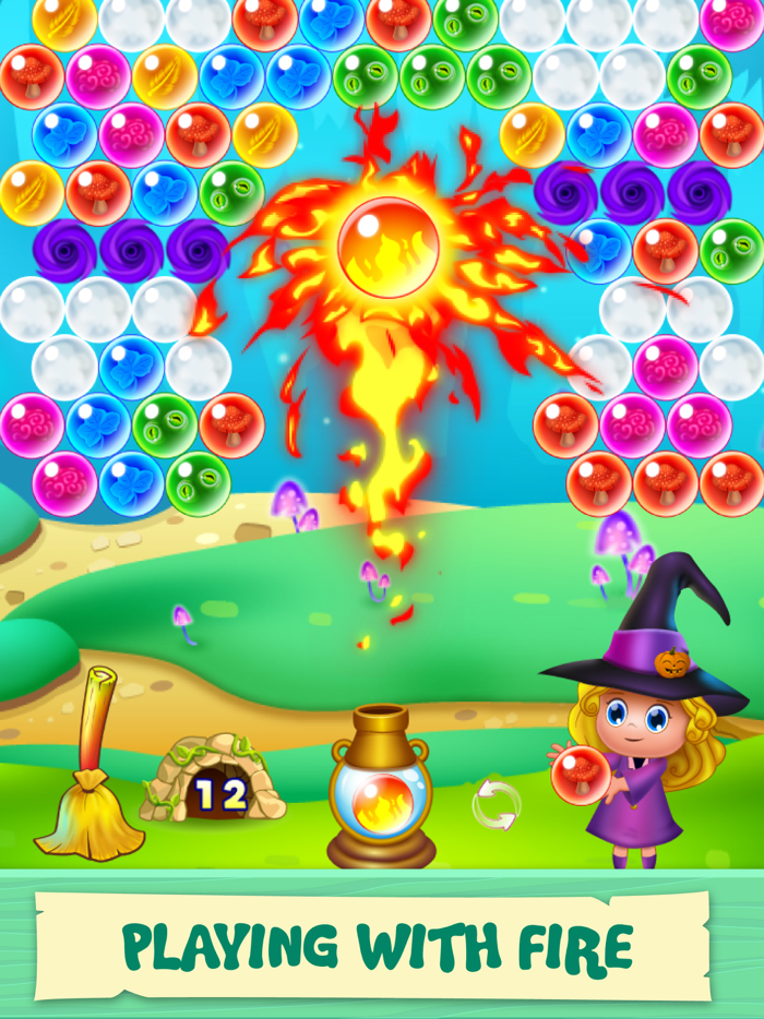 Magic Witch Pop Bubble Shooter Games