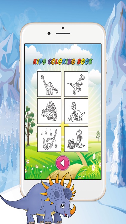 Dinosaur Coloring Pages Educational Game for Kids screenshot-3