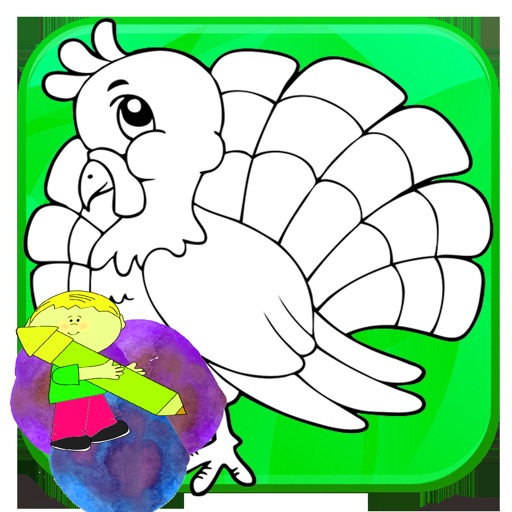 Turkey Coloring Game For Toddle iOS App