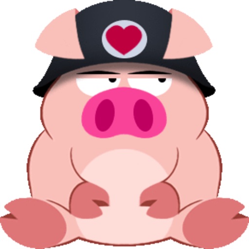 Cute Piggy Commando 2 (Animated) stickers icon