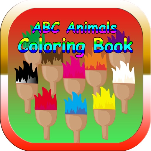 ABC Animals Coloring Book and learning Vocabulary Icon