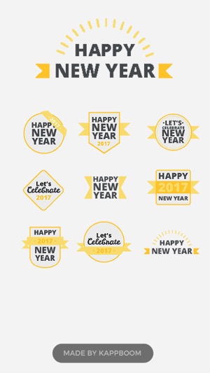 New Year Messages Stickers