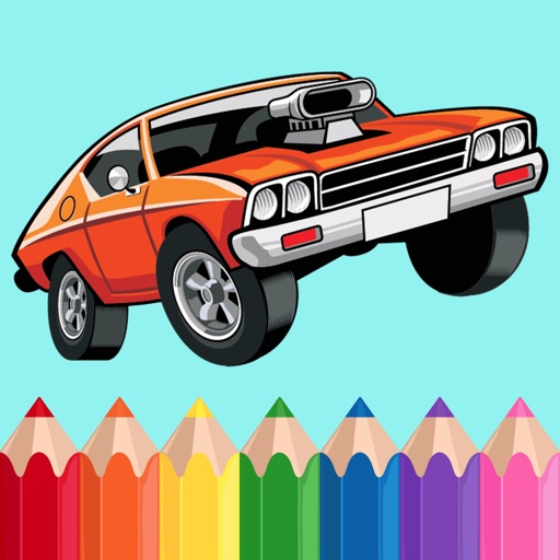 Vehicles and car coloring book for kids iOS App