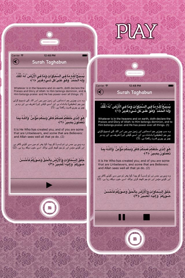 Surah Taghabun Audio Urdu - English Translation screenshot 3