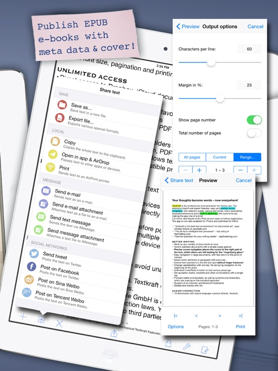 Textkraft Pro - Write, research, correct & share screenshot-3