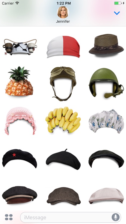 Facetouch Hats Stickers for iMessage screenshot-3