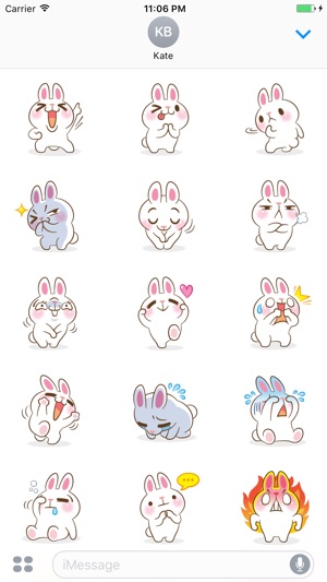 Quinsy The Funny Little Bunny Stickers(圖2)-速報App