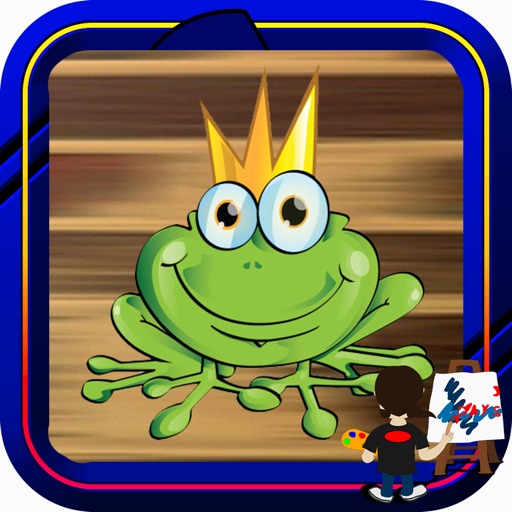 Book Colouring For Cartoon Frogs Version iOS App