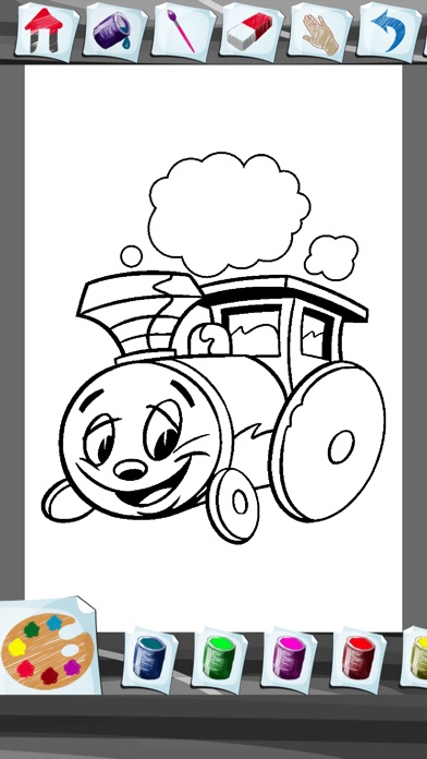 train coloring book