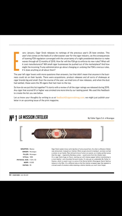 Cigar Snob Magazine screenshot1