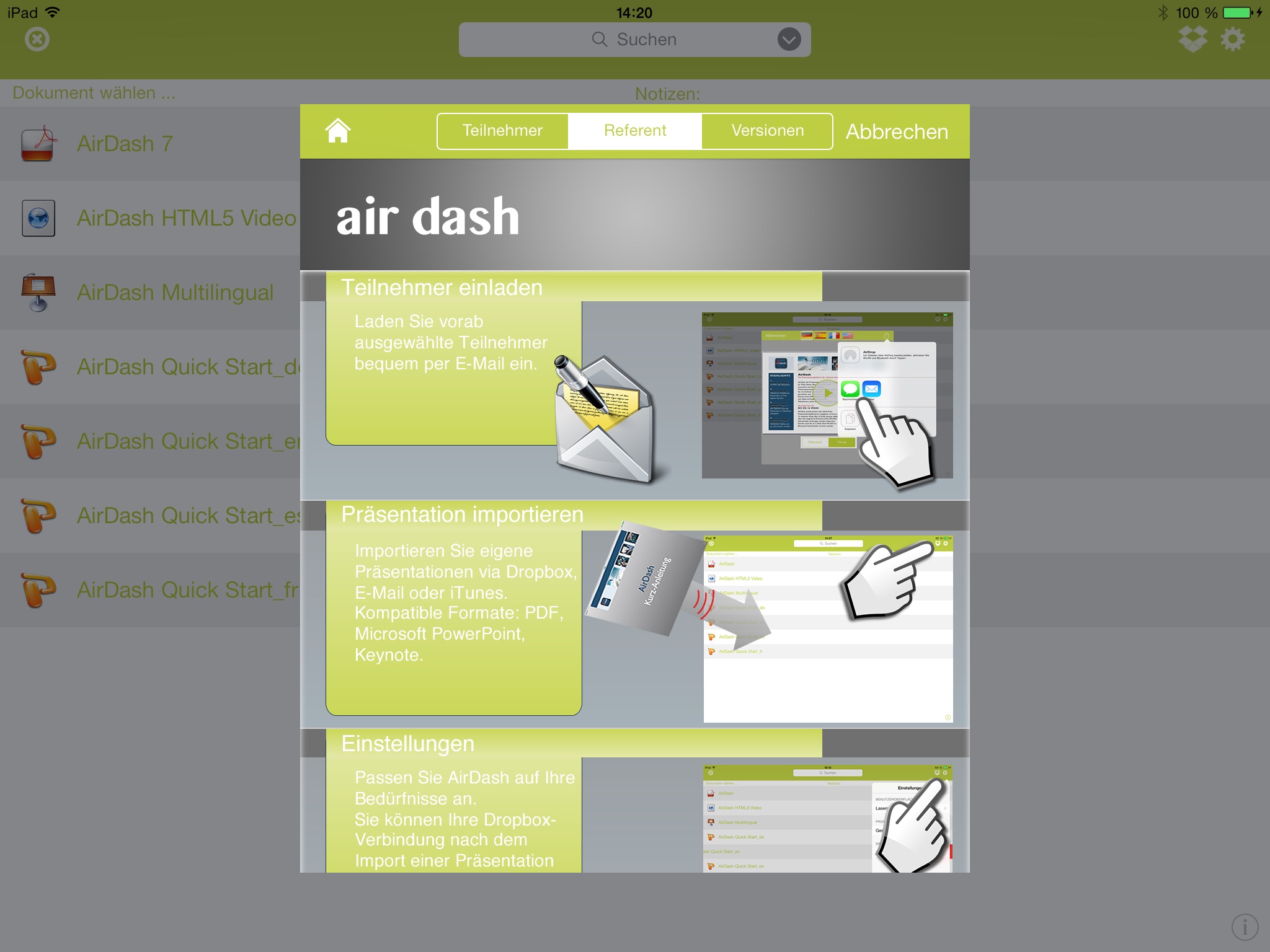 AirDash - mobile team presenter screenshot 2