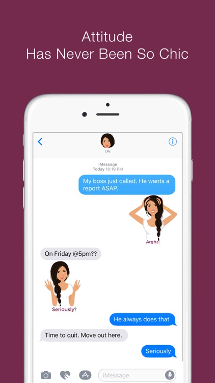 Telle-Lilly: Chic stickers for women & girl talk screenshot-3