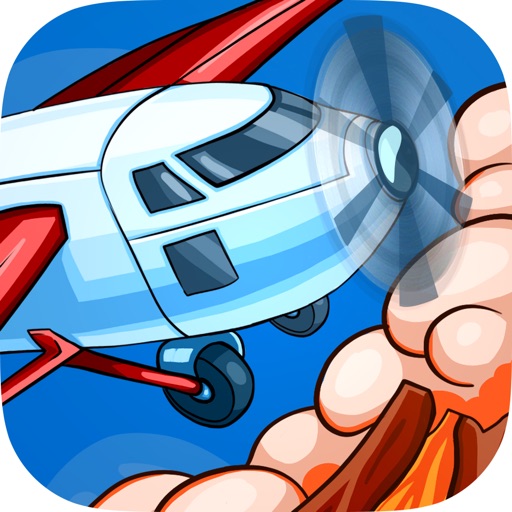 Airplane Flight Sim 3D Pro - Volcano Island icon