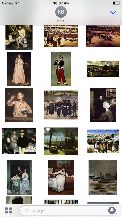 Edouard Manet Paintings for iMessage