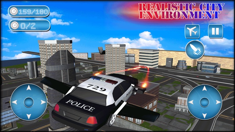 Flying Cars Police Battle Pro screenshot-4