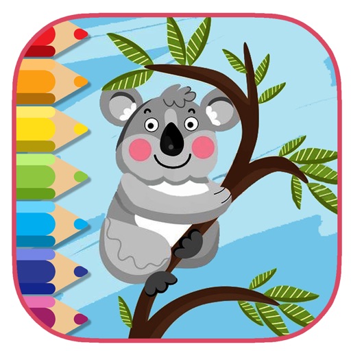 Kids Coloring Book Game Koala Bear