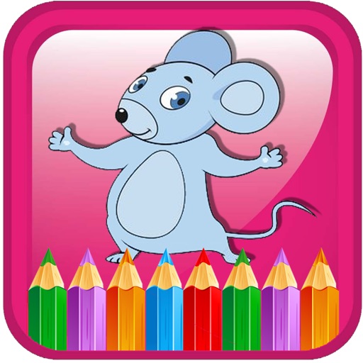 Mouse Mini Coloring Book For Kids Edition