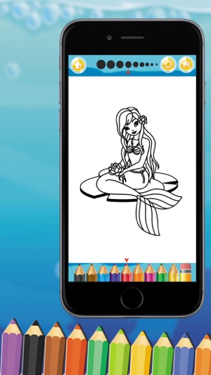 Mermaid Coloring Book Game for Kids(圖5)-速報App