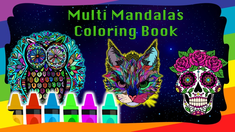 Multi Mandalas Coloring Book