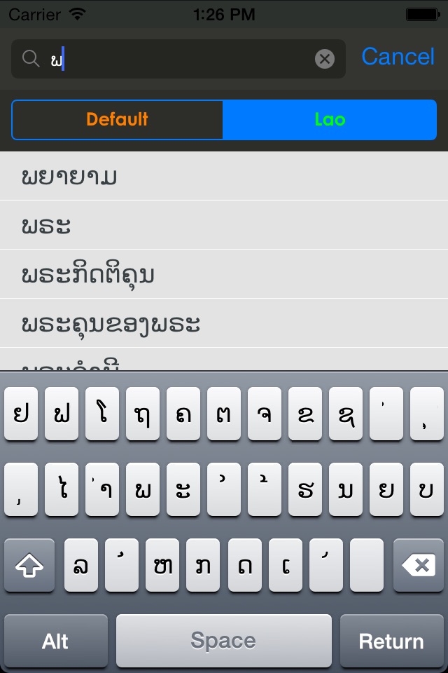Lao Dictionary screenshot 2