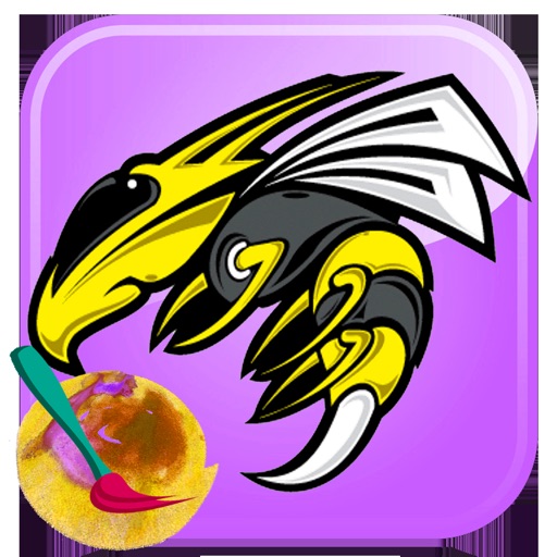 Animals Hornet Coloring Book - Finger Paint Book iOS App