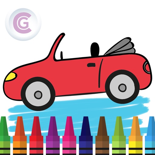 Mini Car Coloring - The painting car games iOS App