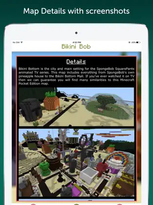 Screenshot 3 Bikini Bob Map for Minecraft PE - MCPE iphone