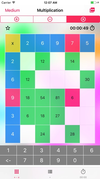 Kids Math Grids