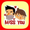 Miss You Stickers