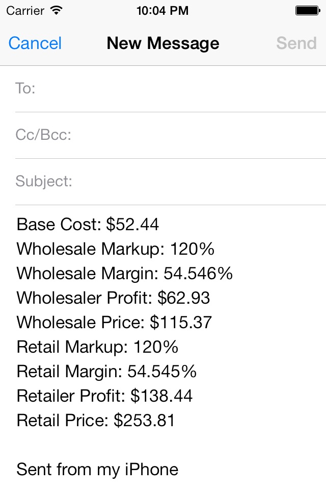 Wholesale/Retail Calculator screenshot 4
