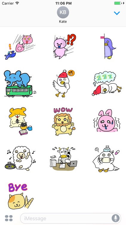 The Funny Zoo Stickers