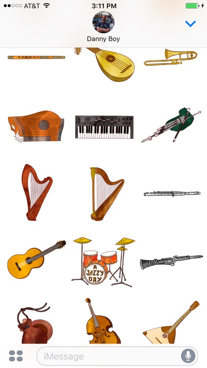Jazzy Musical Instruments - World Music Stickers screenshot-3