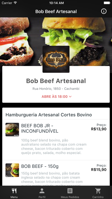 How to cancel & delete Bob Beef Artesanal Delivery from iphone & ipad 1