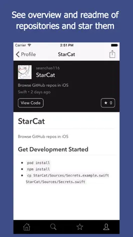 Game screenshot StarCat - repo browser for GitHub apk