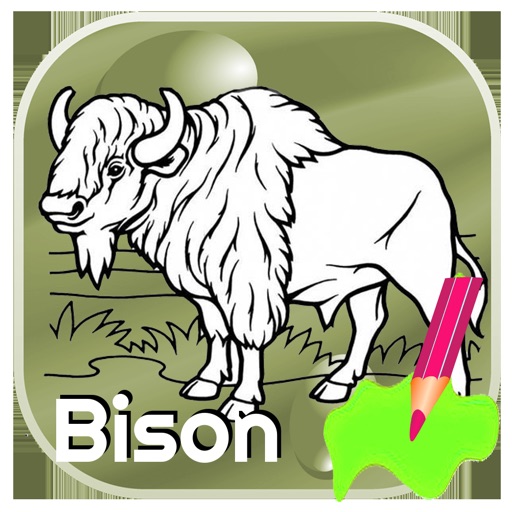 Tap Bison Color Book For Toddle iOS App