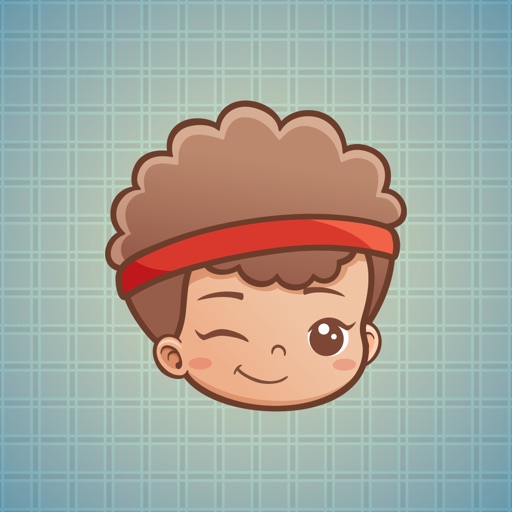 Sticker Me Fuzzy Hair Boy icon