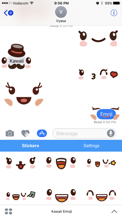 Kawaii Emoji - Cute Emoticon Stickers for Texting