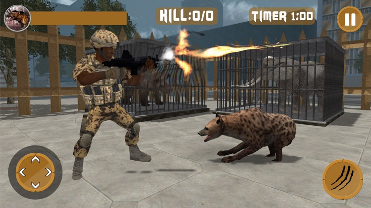 Hyena Rampage : Wild Animal Simulator 2017 screenshot-4