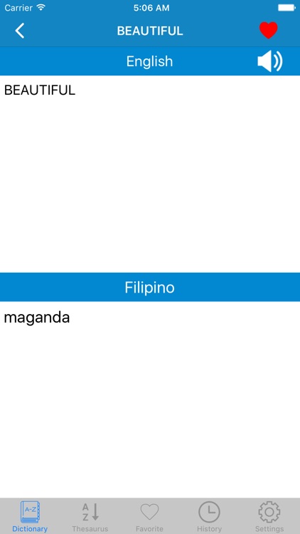 Filipino to English,English to Filipino Dictionary