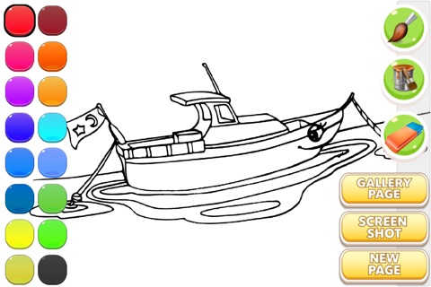 Ship Game - Ship Coloring Book screenshot 2