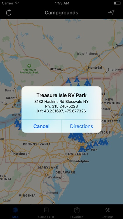 New York – Campgrounds & RV Parks