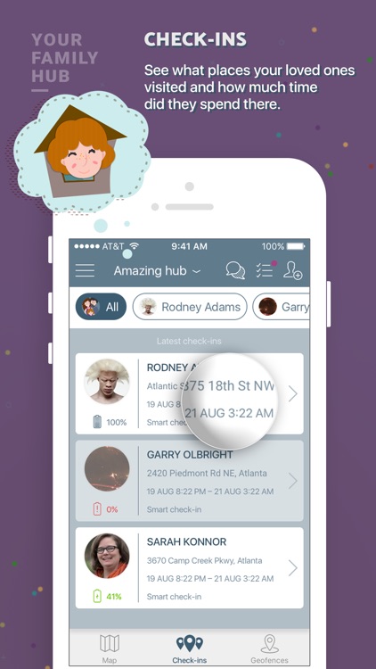 Family In Safe: location tracking, chat and tasks screenshot-3