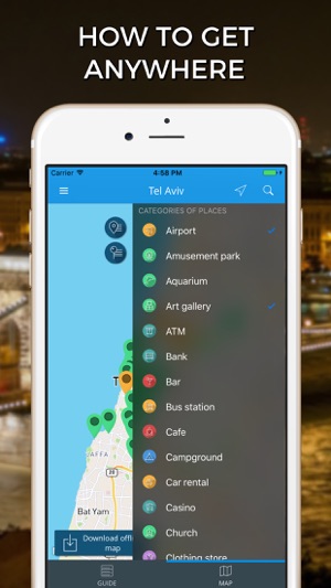 Tel Aviv Travel Guide with Offline Street Map(圖3)-速報App