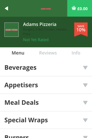 Adams Pizzeria screenshot 2