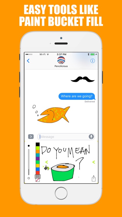 Pencilicious Doodle Message Keyboard